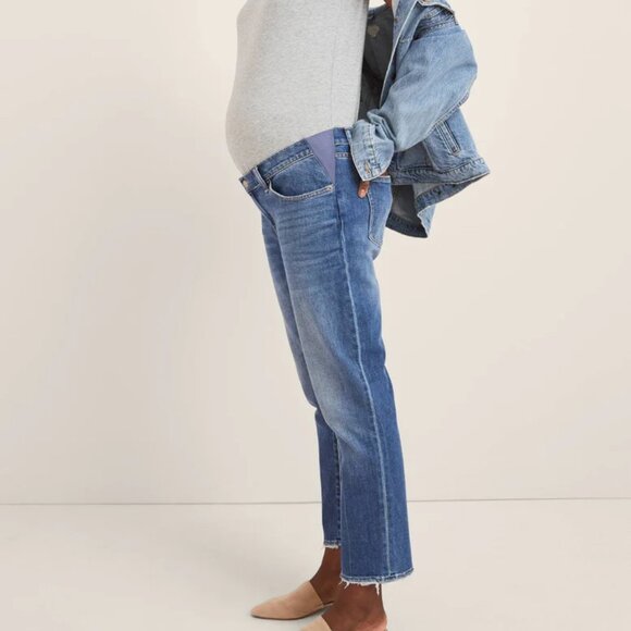 HATCH Boyfriend Straight Leg Maternity Jeans sz 28 - Picture 2 of 12